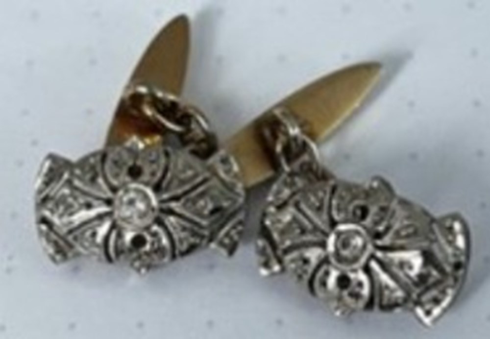 art antiquities manschettknappar silver