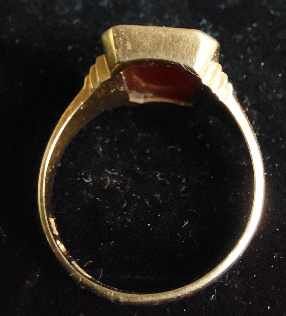 Klackring karneol art antiquities klackring karneol
