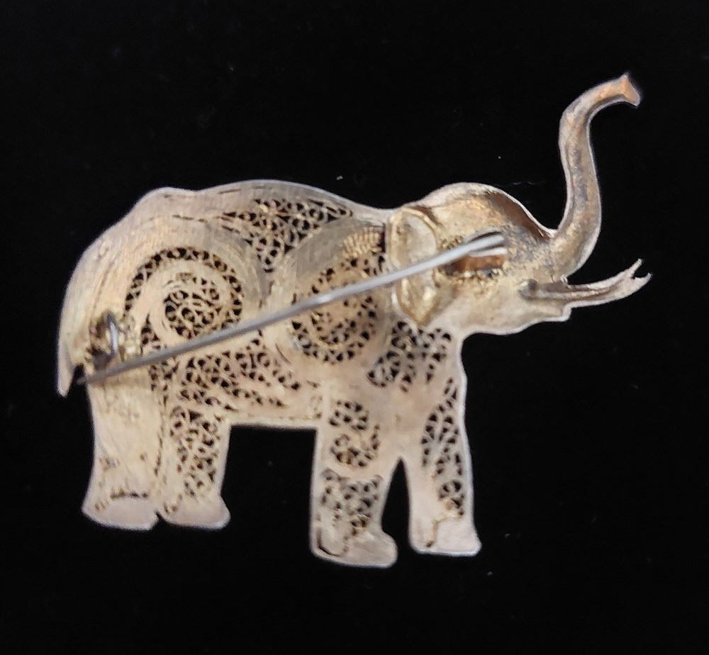 Filigran brosch elefant silver art antiquities filigran brosch elefant silver
