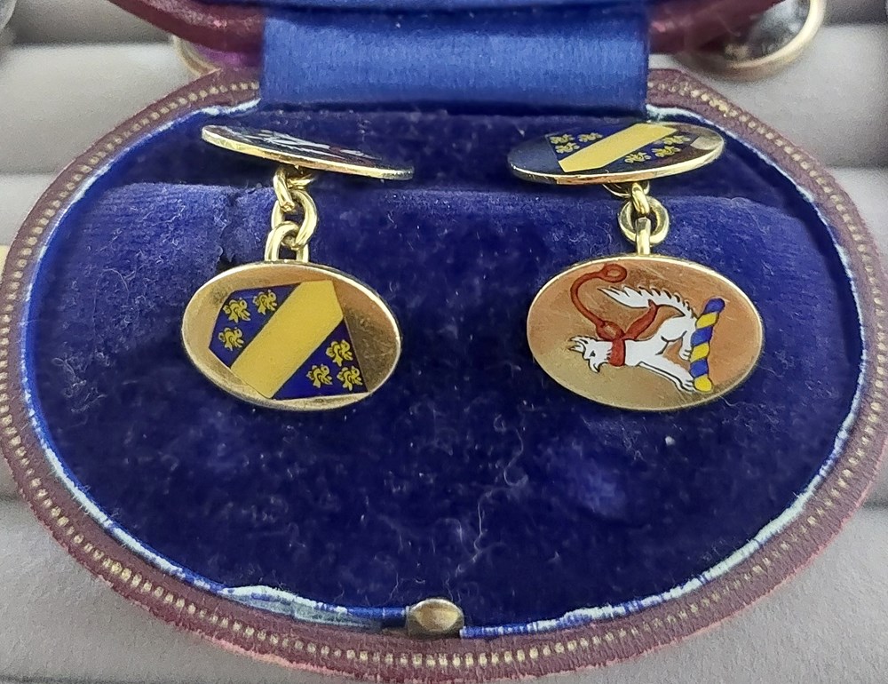 Manschettknappar, guld, Longmire art antiquities manschettknappar guld longmire