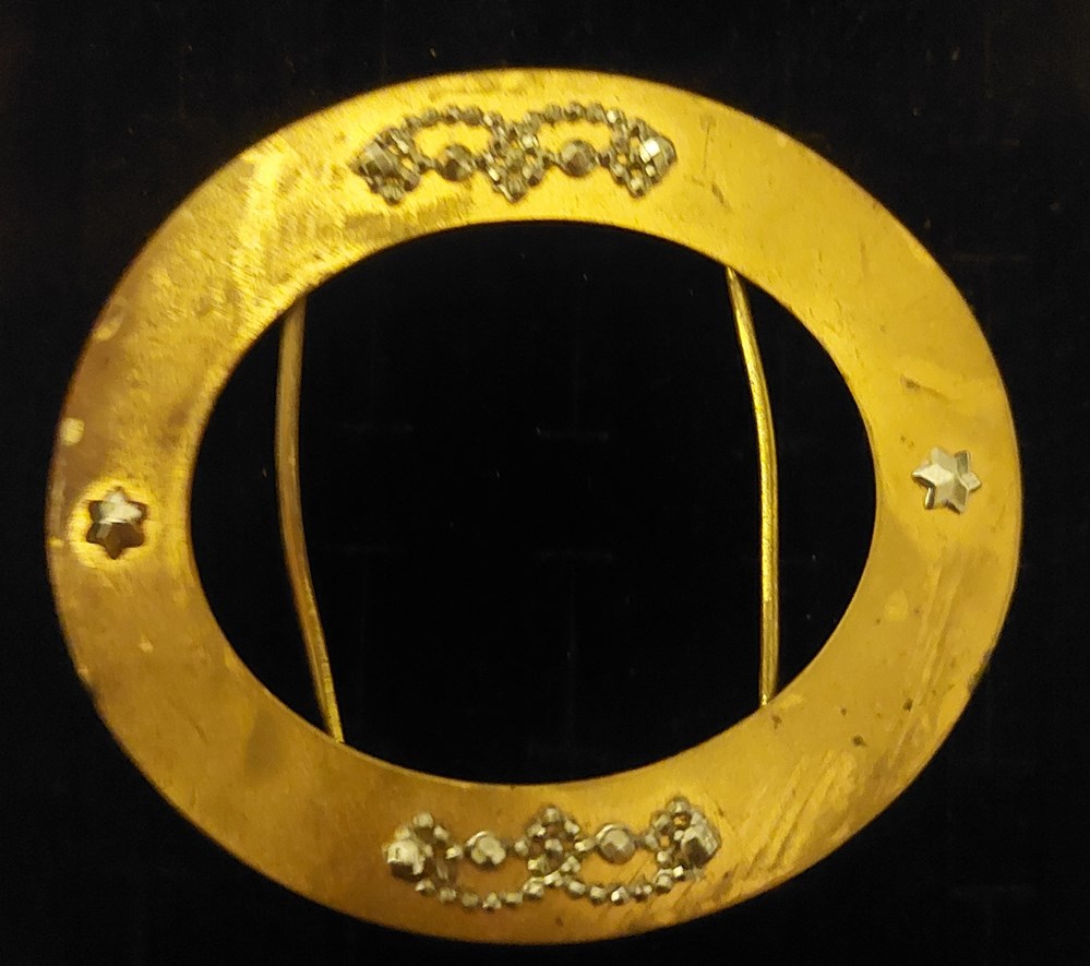 art antiquities spanne cut steel och forgylld massing