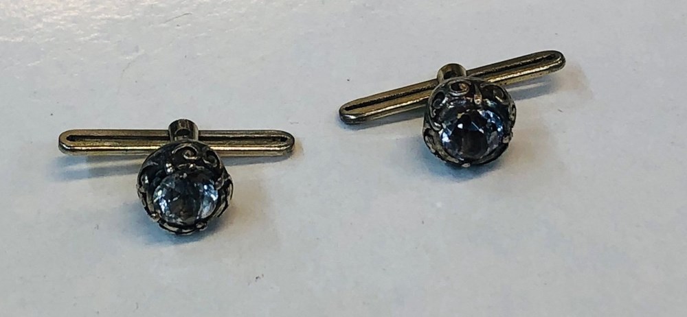 art antiquities skjortknappar silver vita stena