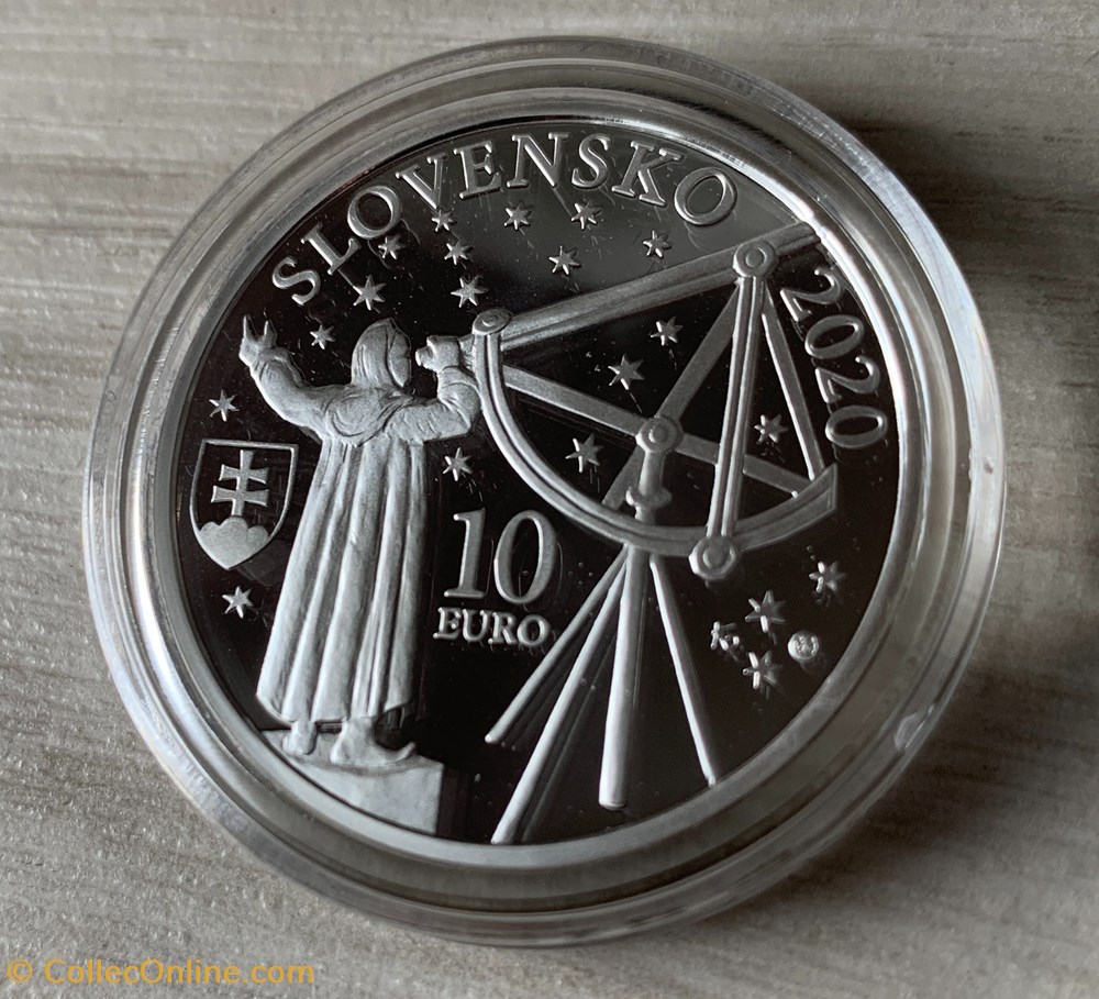 Maximilian Hell - Slovakia 2020 - 300th Anniversary 2 coin world slovakium maximilian hell slovakia 2020 300th anniversary