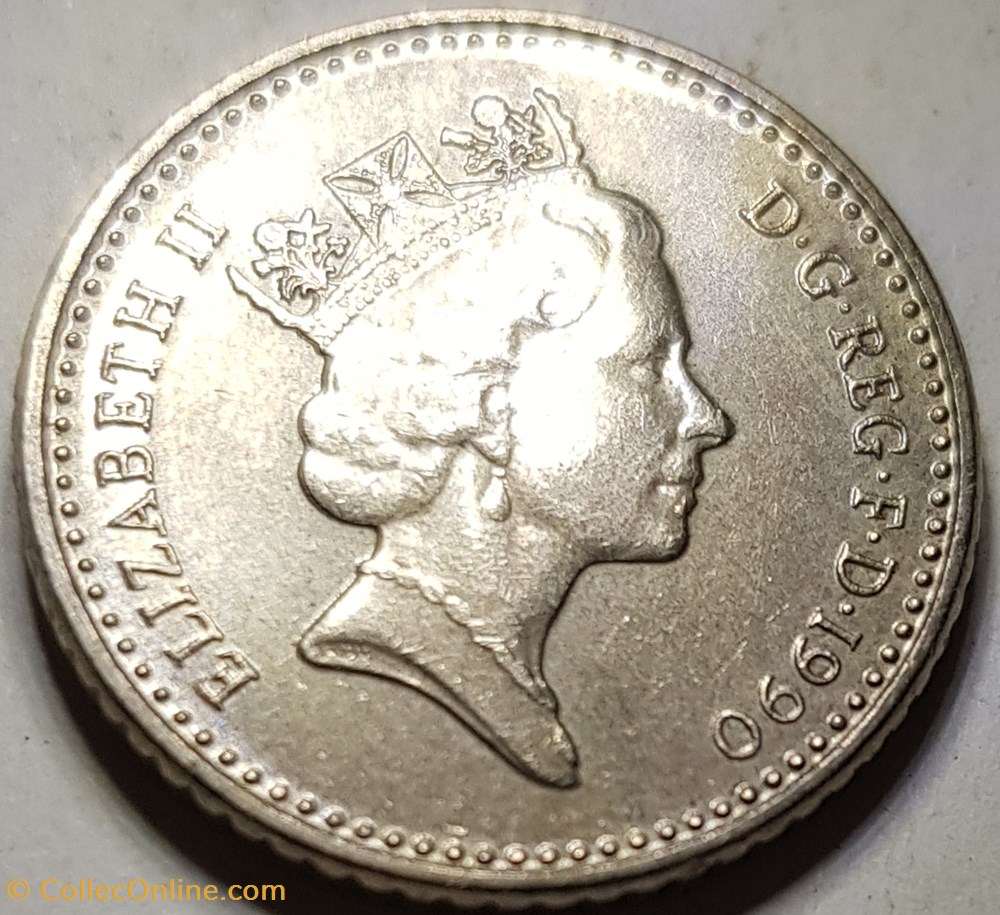 5 pence Elizabeth II Royaume-Uni 1990 monnaie monde 5 pence elizabeth ii royaume uni 1990