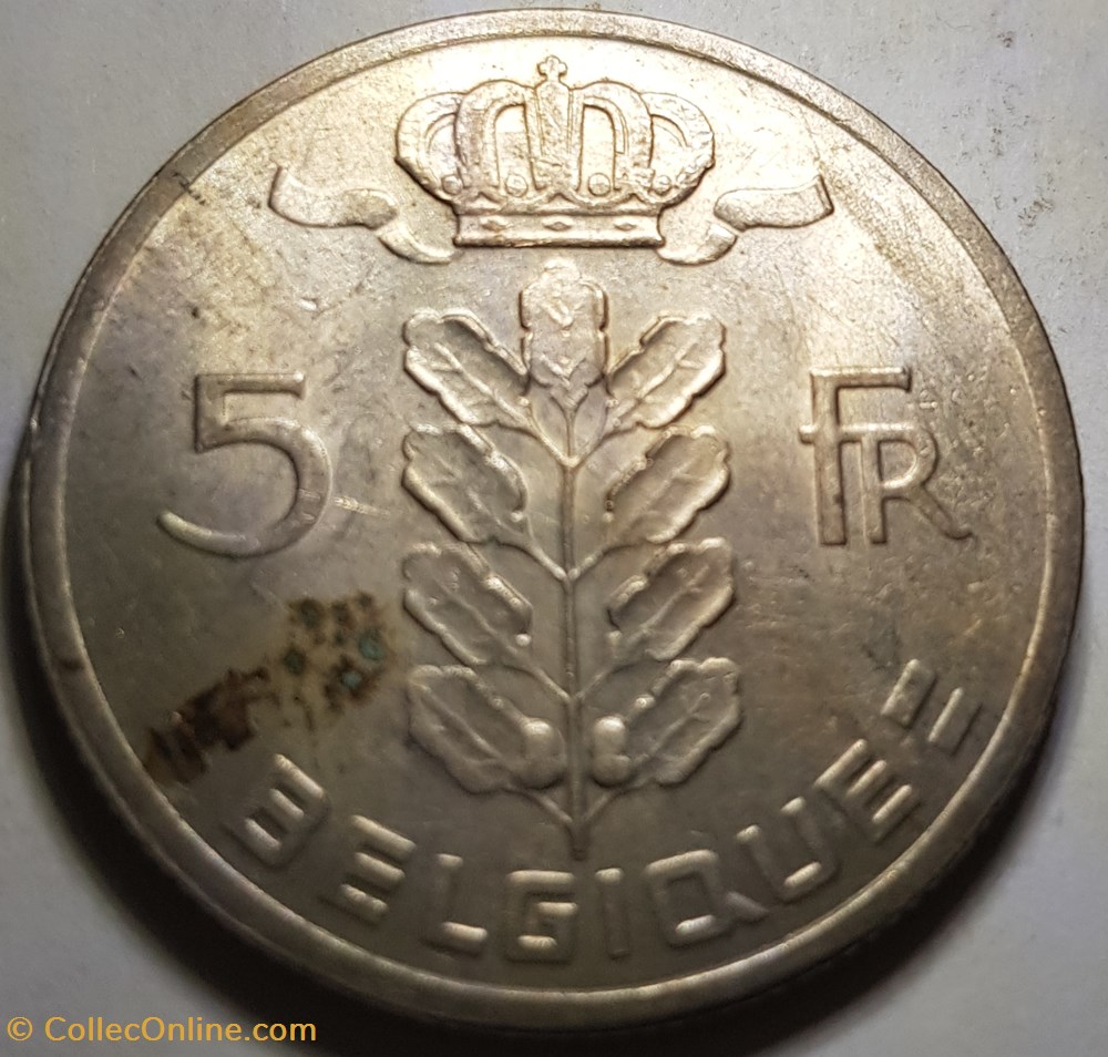5 francs - type Cérès en français Belgique 1963 monnaie monde 5 francs type ceres en francais belgique 1963