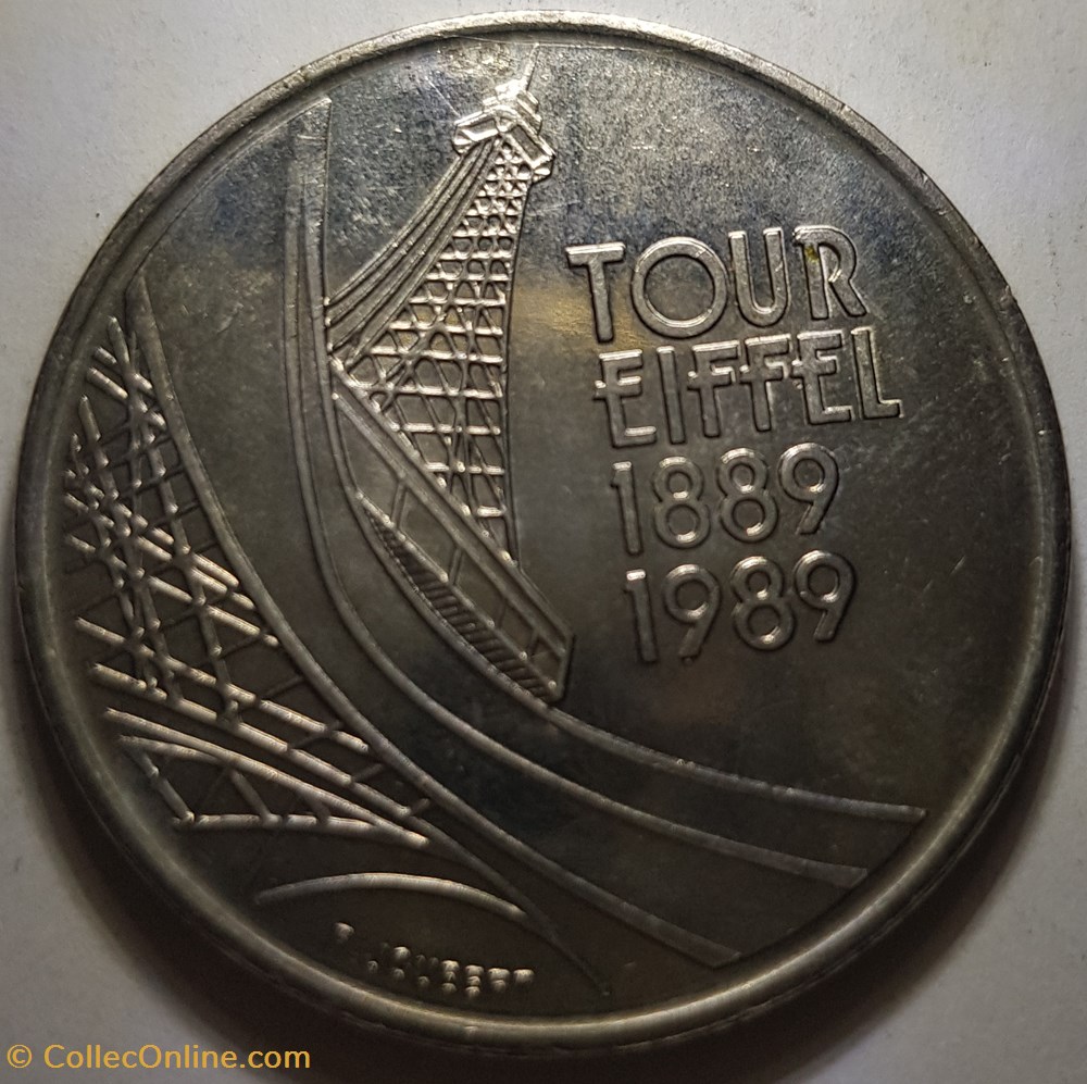 5 francs Tour Eiffel France 1989 monnaie moderne 5 francs tour eiffel france 1989