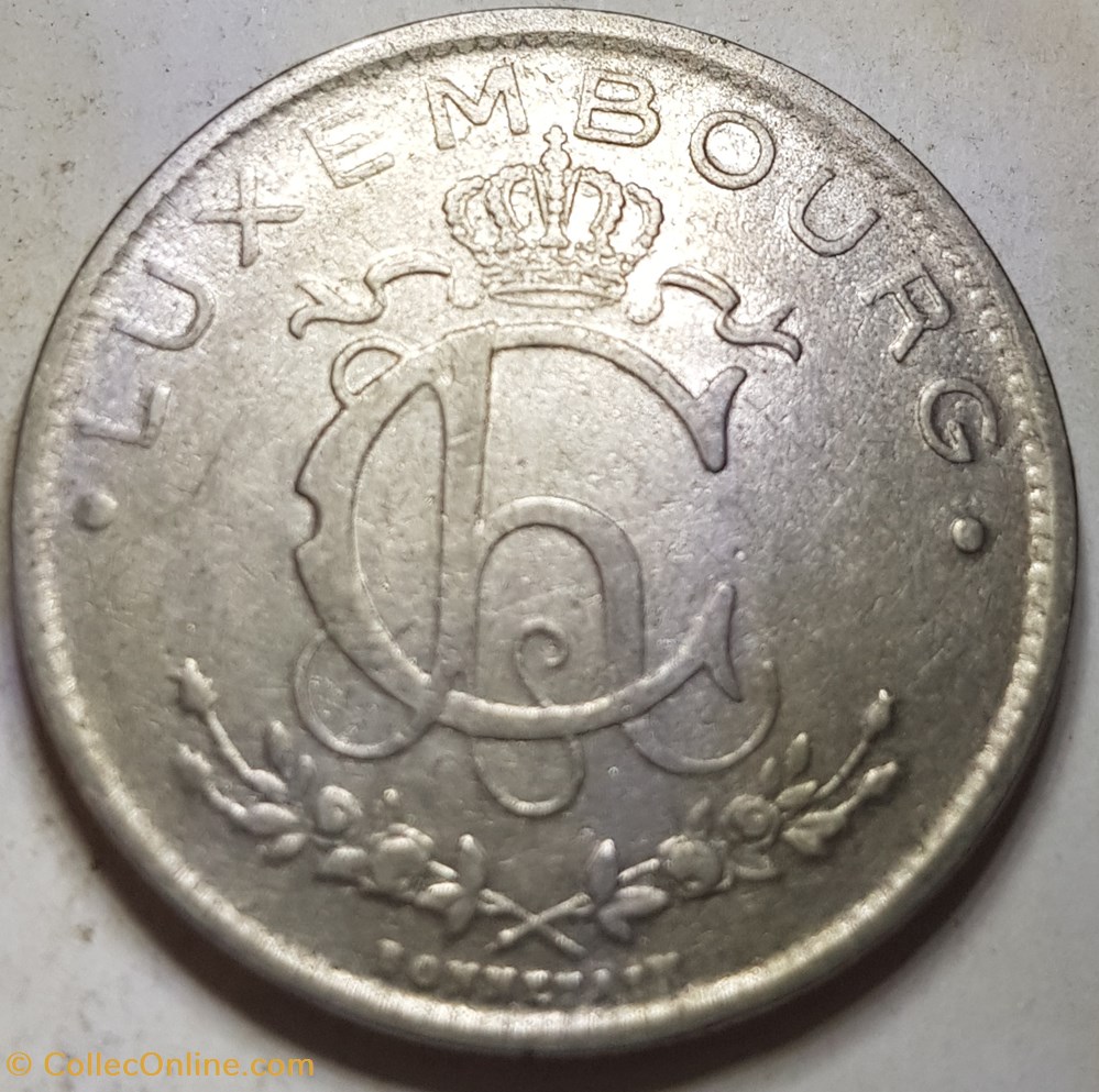 1 franc - Charlotte Luxembiurg 1924 monnaie monde luxembourg 1 franc charlotte luxembiurg 1924