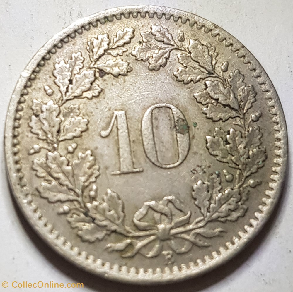10 centimes Tête de Libertas Suisse 1967 monnaie monde 10 centimes tete de libertas suisse 1967