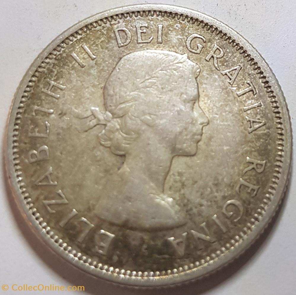 25 cents Elizabeth II 1ère effigie 1962 Canada monnaies monde 25 cents elizabeth ii 1ere effigie 1962 canada