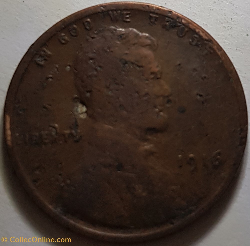 1 cent "Lincoln - Wheat Penny" USA 1916 1958 monnaie monde etat uni 1 cent lincoln wheat penny usa 1916 1958