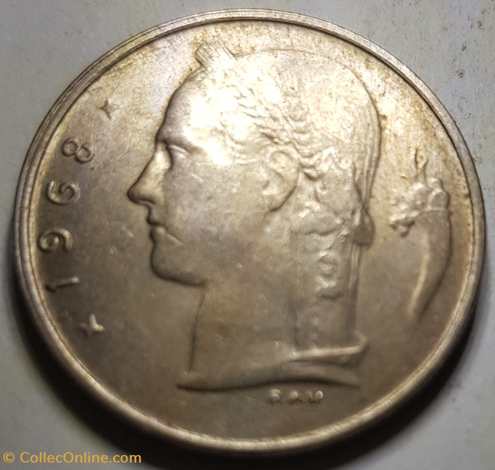 1 franc - type Cérès en néerlandais Belgique 1951 - 1968 monnaie monde 1 franc type ceres en neerlandais belgique 1951 1968