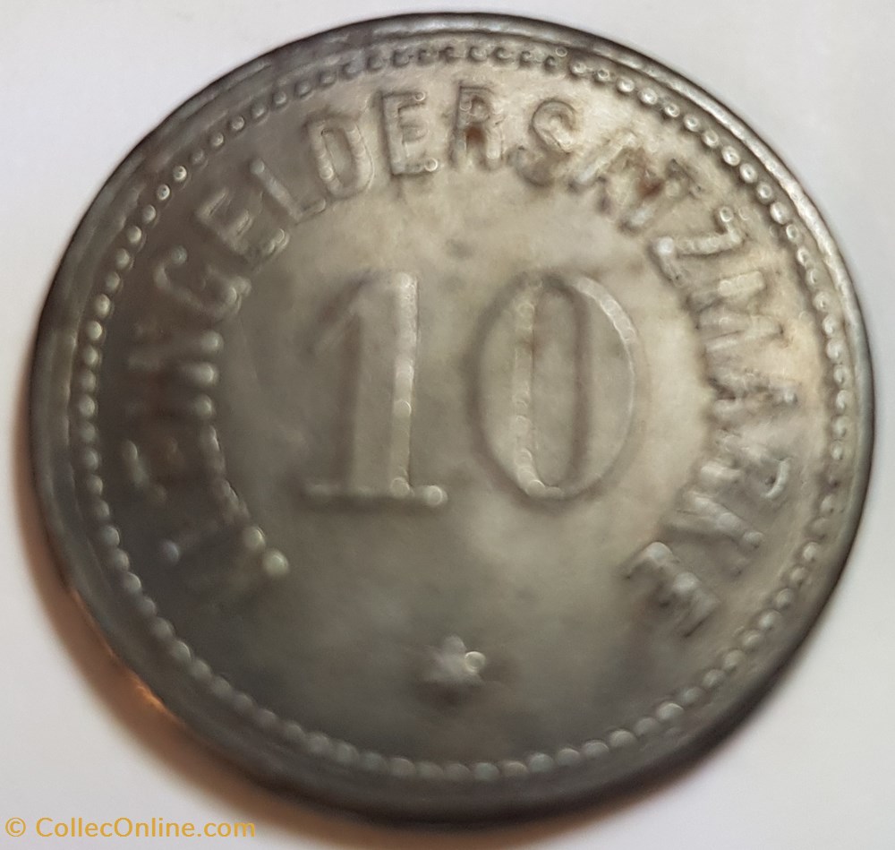 10 Pfennig - Darmstadt 1917 monnaie monde allemagne 10 pfennig darmstadt 1917