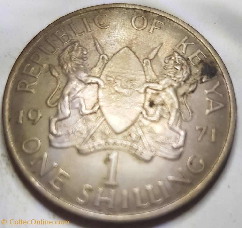 1 shilling Jomo Kenyatta kenya 1971 monnaie monde 1 shilling jomo kenyatta kenya 1971