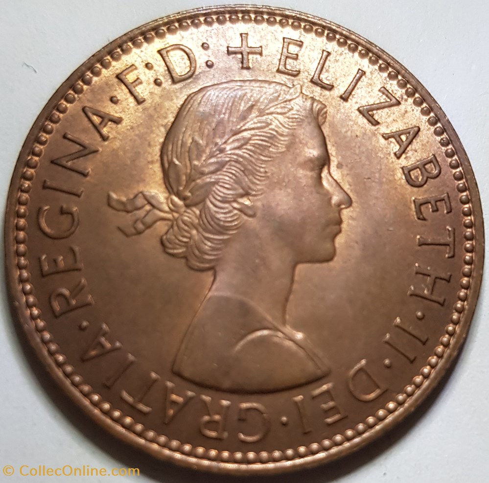 ½ penny Elizabeth II Royaume-Uni 1965 1967 monnaie monde penny elizabeth ii royaume uni 1965 1967