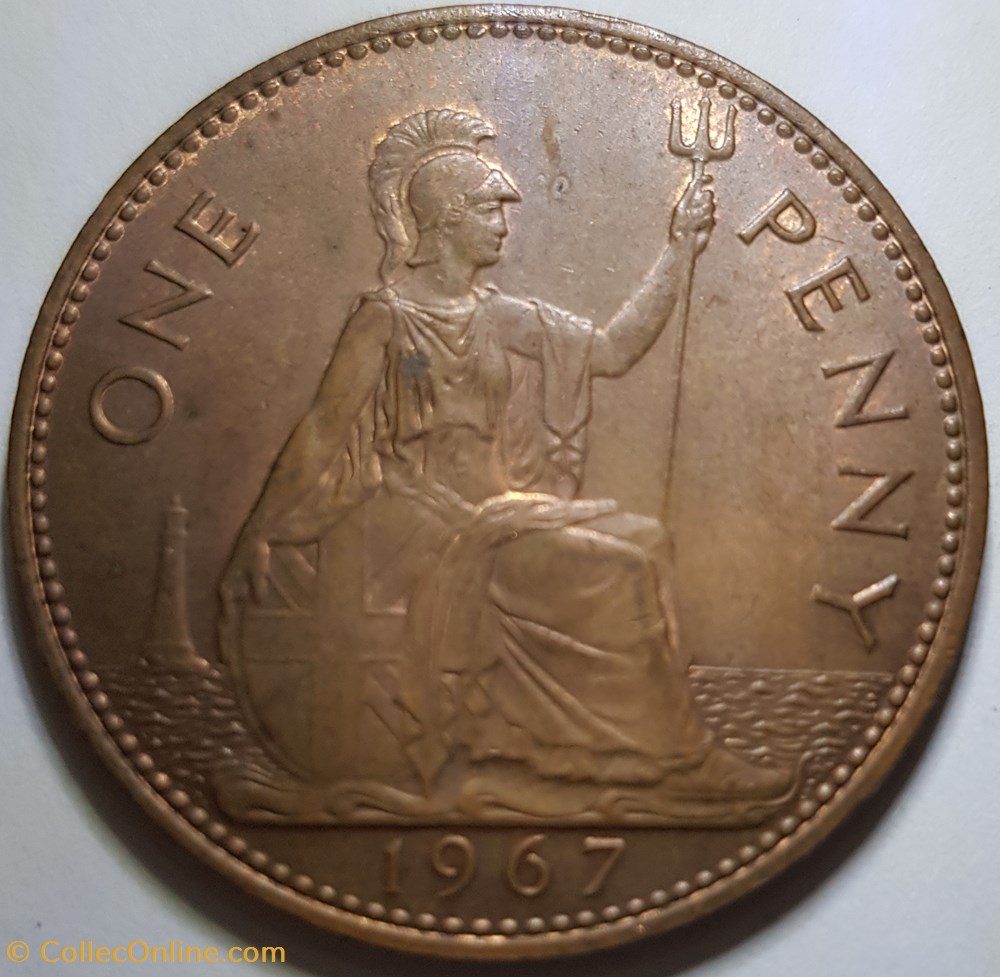 1 penny Elizabeth II Royaume-Uni 1967 1962 1966 monnaie monde 1 penny elizabeth ii royaume uni 1967 1962 1966