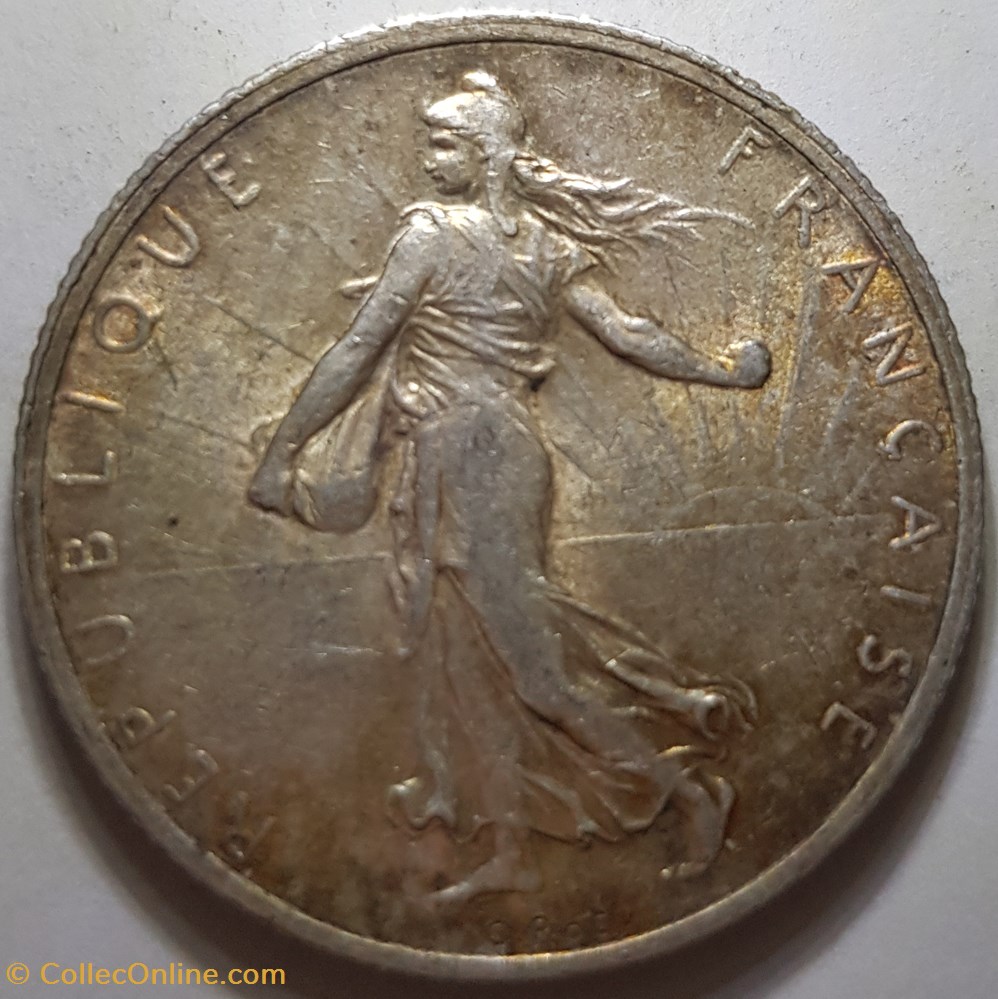 2 francs Semeuse France 1917 monnaie moderne 2 francs semeuse france 1917