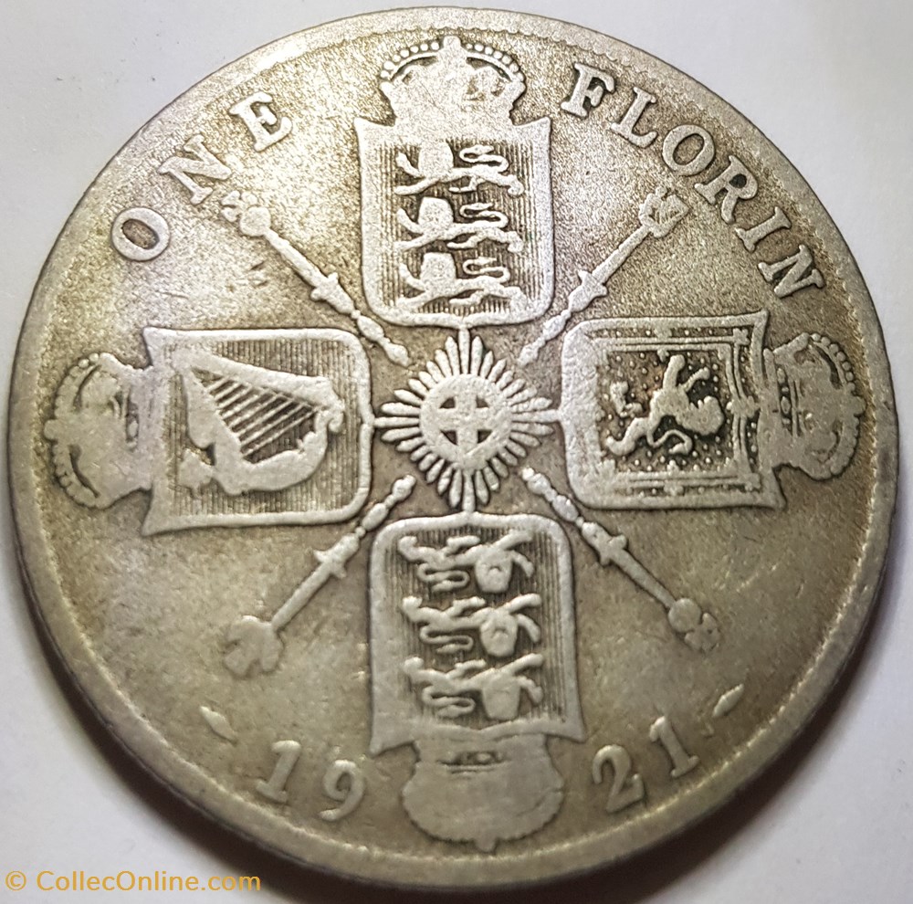 1 florin George V 1921 Royaume-Uni monnaie monde 1 florin george v 1921 royaume uni