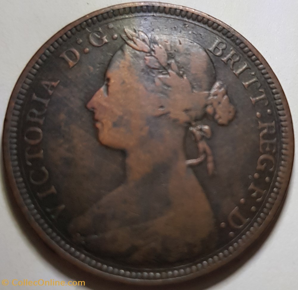 ½ penny Victoria Royaume-Uni 1890 monnaie monde penny victoria royaume uni 1890