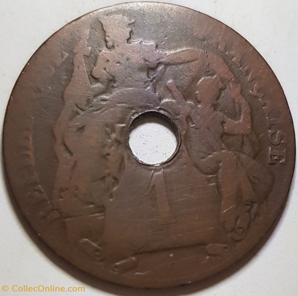 monnaies france a colonies 1 centime indochine 1913
