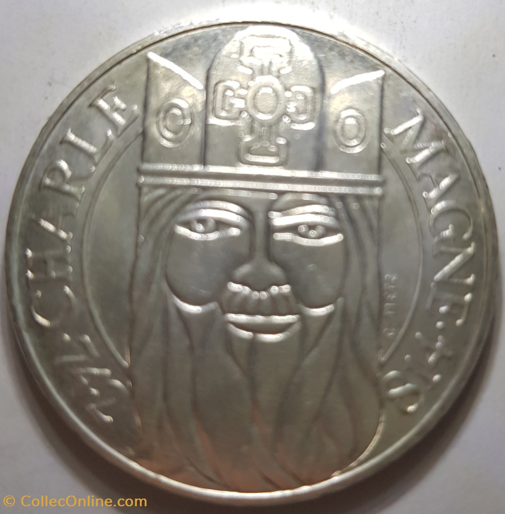 100 francs Charlemagne France 1990 monnaie moderne 100 francs charlemagne france 1990