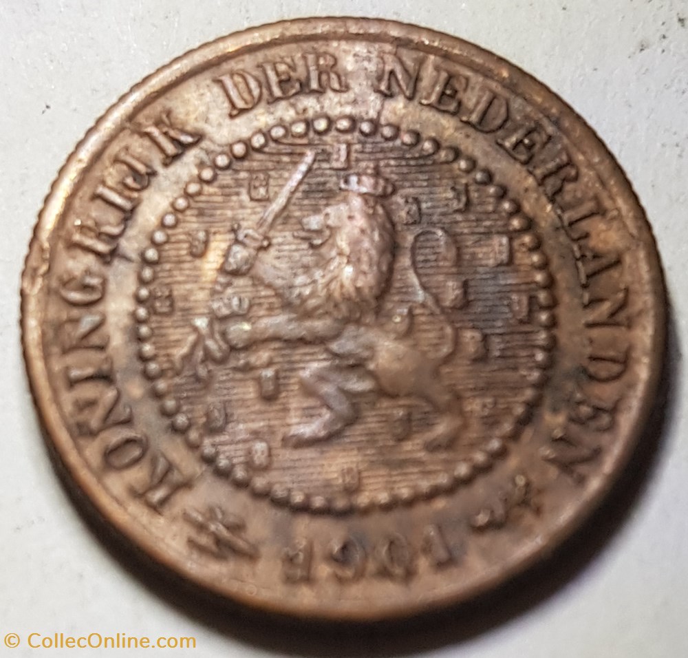 ½ cent Pays-Bas 1901 monnaie monde cent pays bas 1901