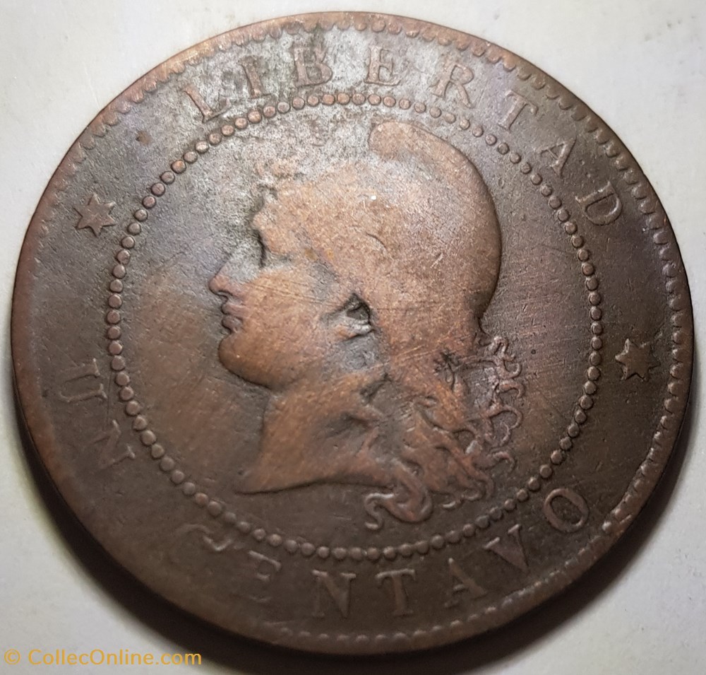 monnaie monde 1 centavo argentine 1884