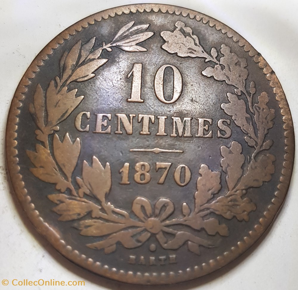 10 centimes - Guillaume III Luxembourg 1870 monnaie monde 10 centimes guillaume iii luxembourg 1870