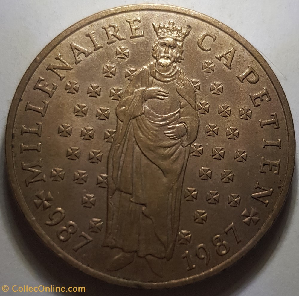 10 francs Millénaire capétien France 1987 monnaie moderne 10 francs millenaire capetien france 1987