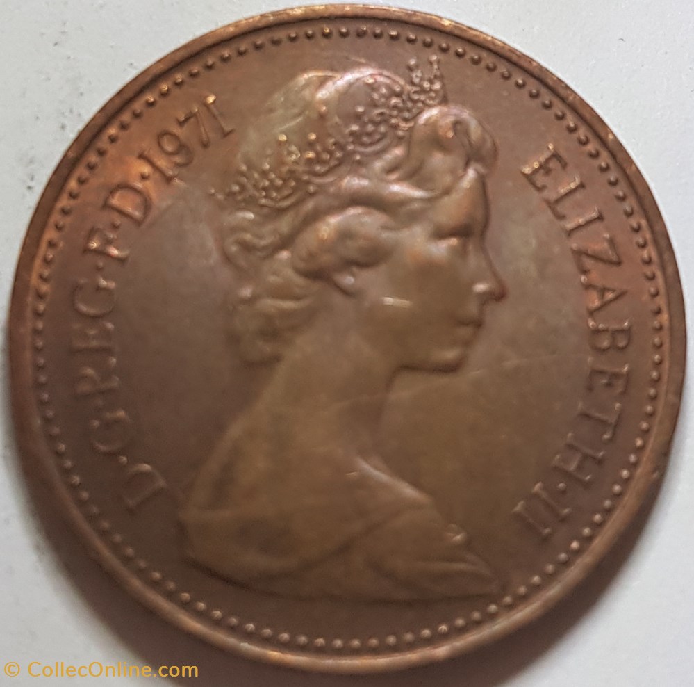 1 nouveau penny Elizabeth II 2e portrait 1971 1973 Royaume-Uni monnaies monde 1 nouveau penny elizabeth ii 2e portrait 1971 1973 royaume uni