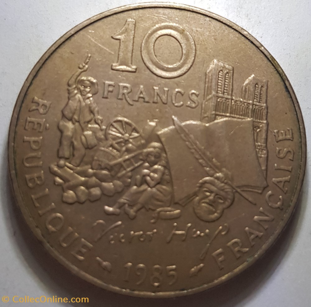 10 francs Victor Hugo France 1985 monnaie moderne 10 francs victor hugo france 1985