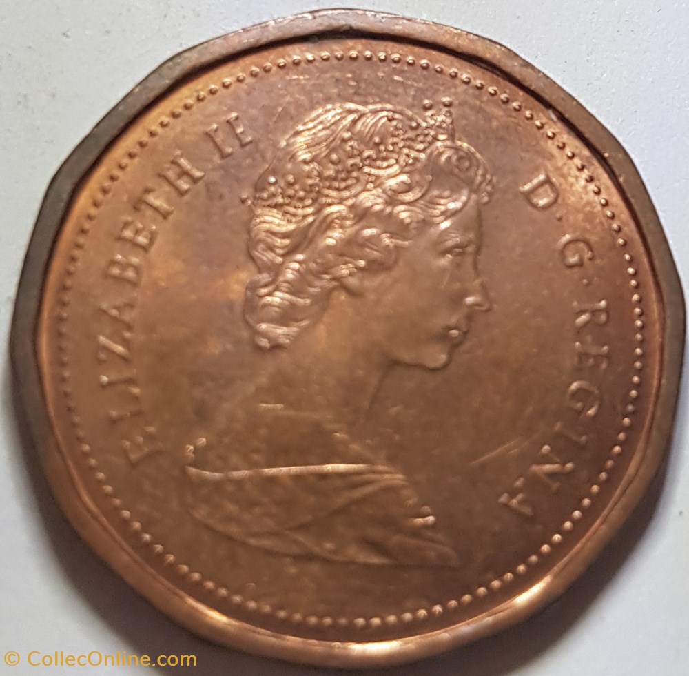 1 cent Elizabeth II 2e effigie, dodécagonale 1986 Canada monnaies monde 1 cent elizabeth ii 2e effigie dodecagonale 1986 canada