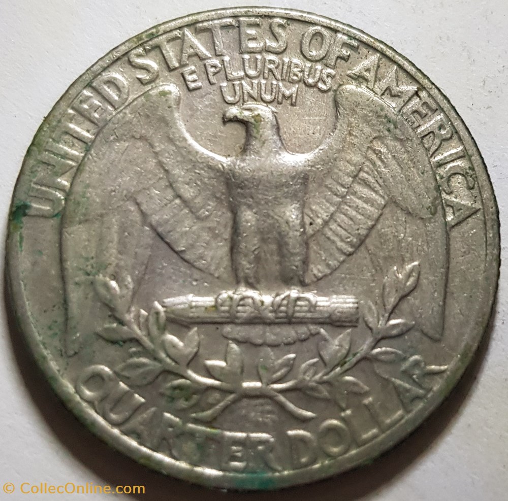 ¼ Dollar "Washington Quarter" USA 1965 monnaie monde etat uni dollar washington quarter usa 1965
