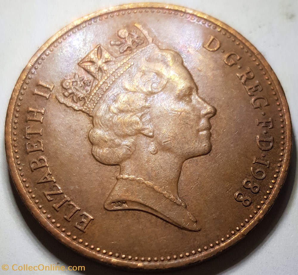 2 pence Elizabeth II Royaume-Uni 1988 monnaie monde 2 pence elizabeth ii royaume uni 1988