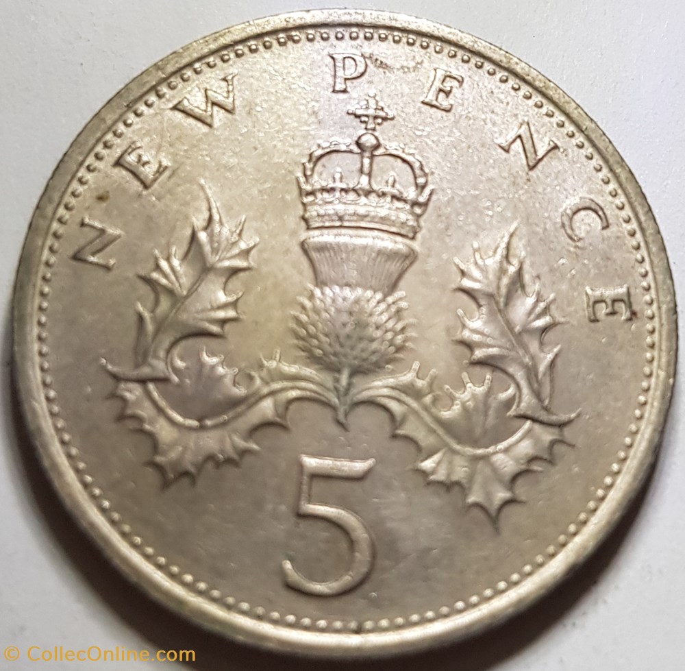 5 nouveaux pence Elizabeth II Royaume-Uni 1980 monnaie monde 5 nouveaux pence elizabeth ii royaume uni 1980