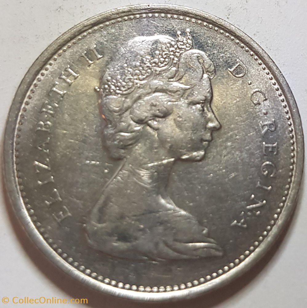 25 cents Elizabeth II 2e effigie 1969 Canada monnaies monde 25 cents elizabeth ii 2e effigie 1969 canada