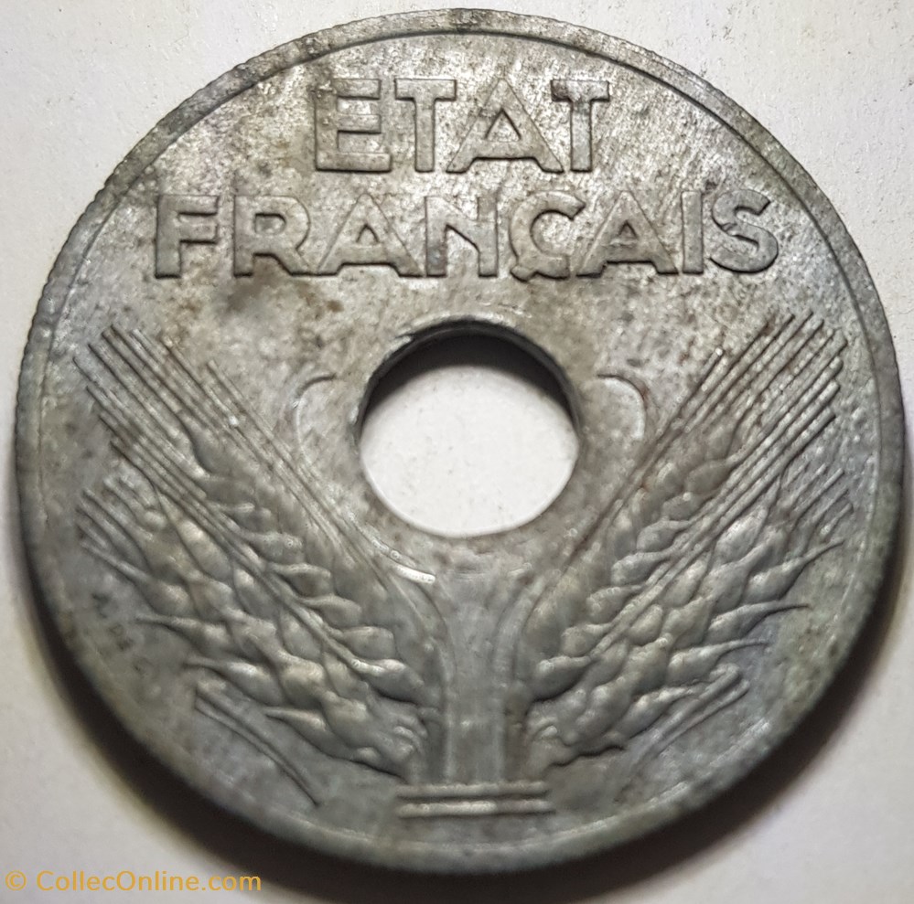 20 centimes Etat français France 1942 monnaie moderne 20 centimes etat francais france 1942
