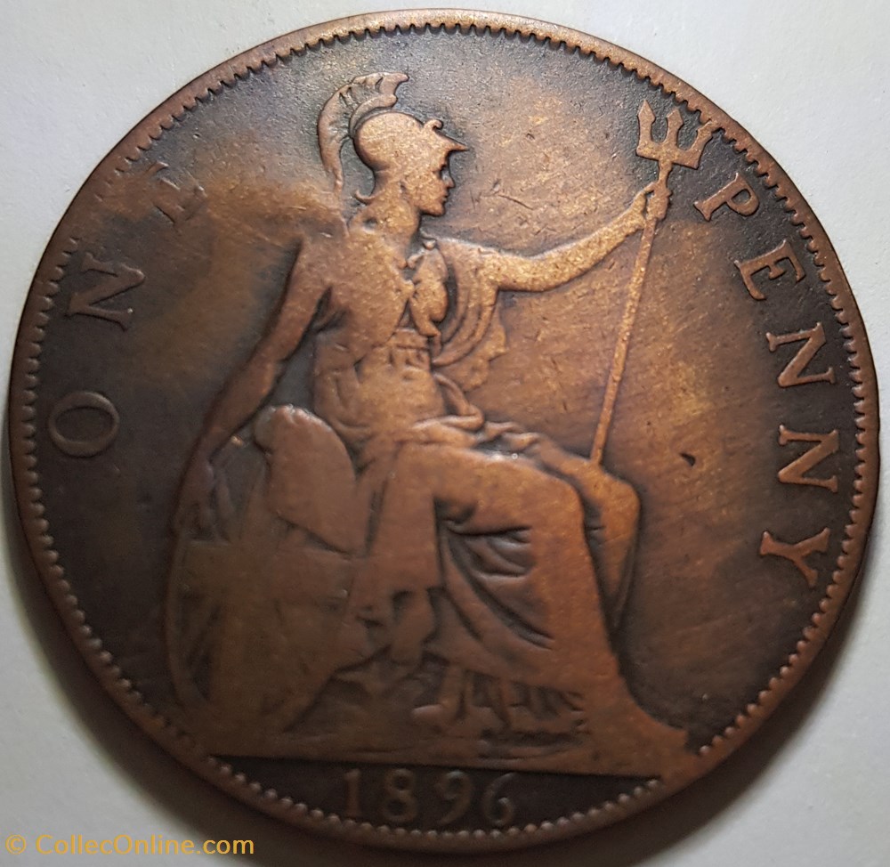 1 penny Victoria 1896 Royaume-Uni monnaie monde 1 penny victoria 1896 royaume uni