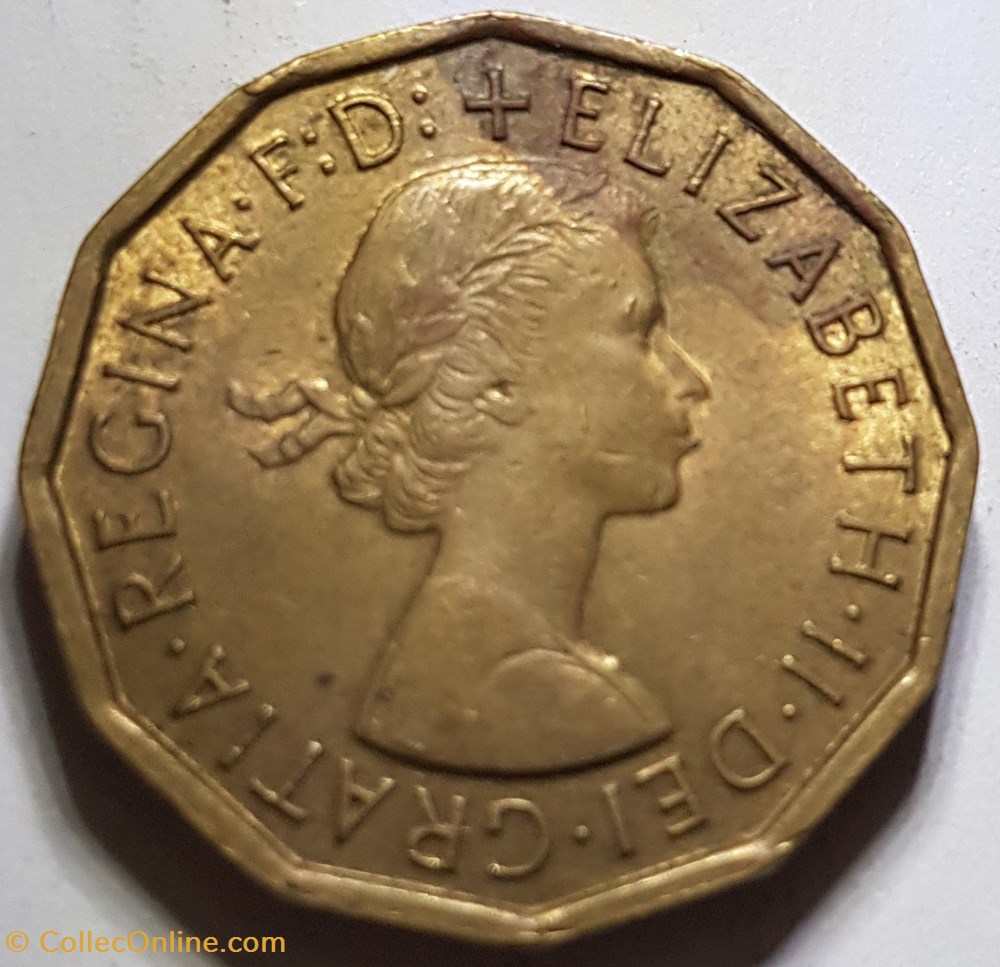 3 pence Elizabeth II Royaume-Uni 1962 1967 monnaie monde 3 pence elizabeth ii royaume uni 1962 1967