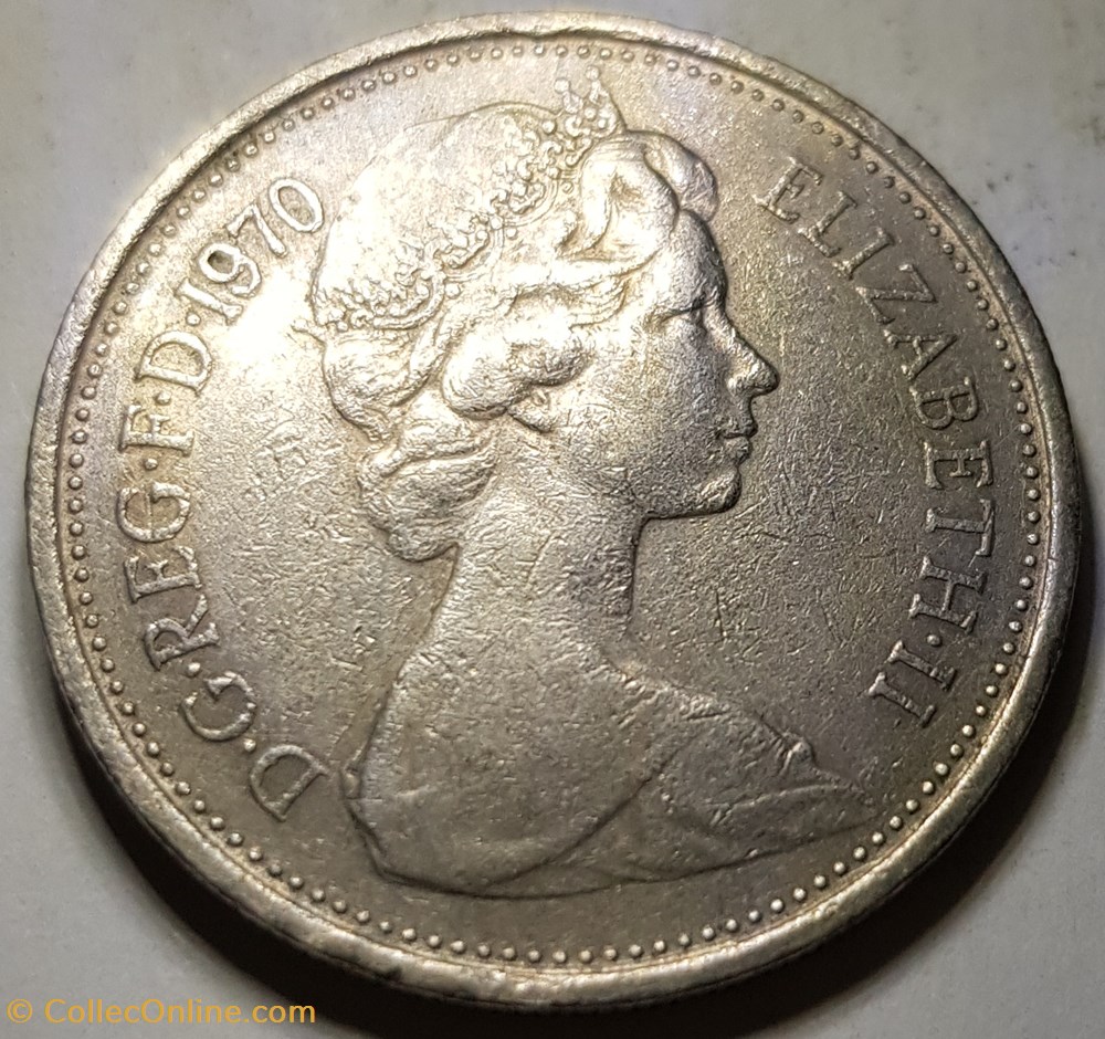 monnaie monde 5 nouveaux pence elizabeth ii royaume uni 1970