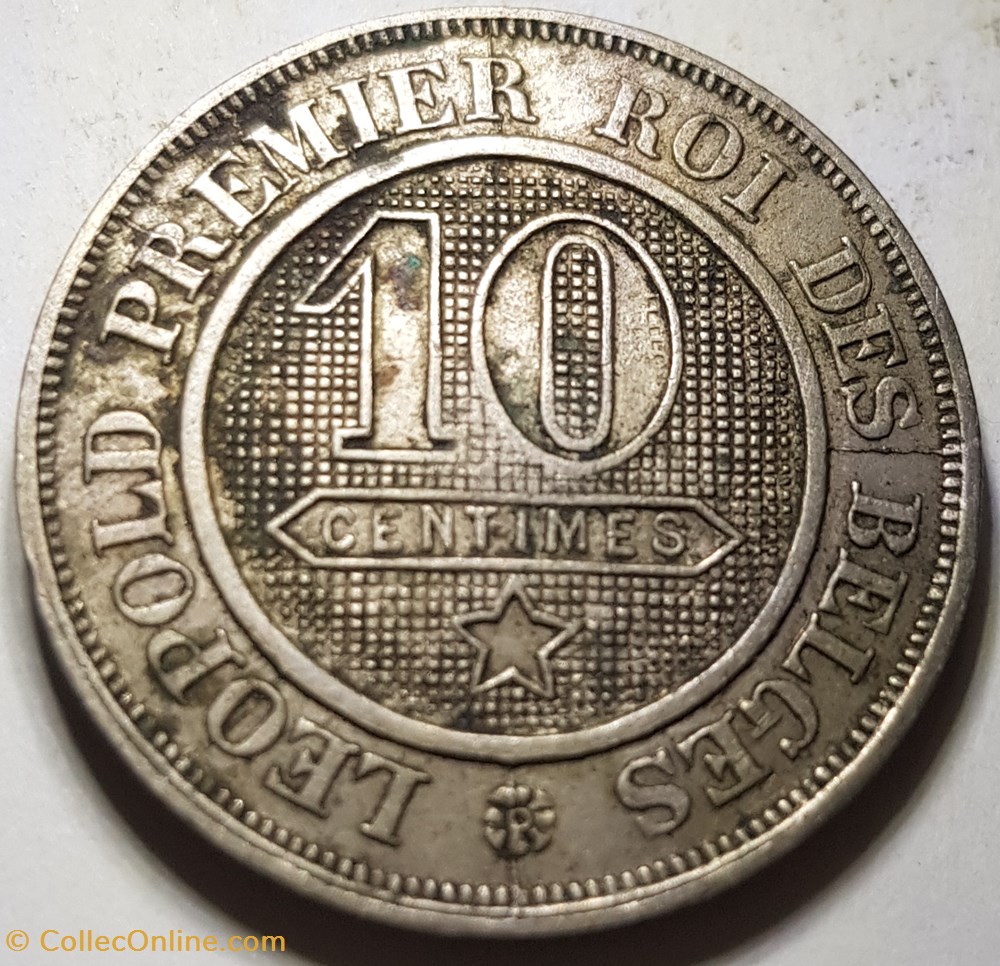 10 centimes - Léopold Ier Belgique 1862 monnaie monde 10 centimes leopold ier belgique 1862