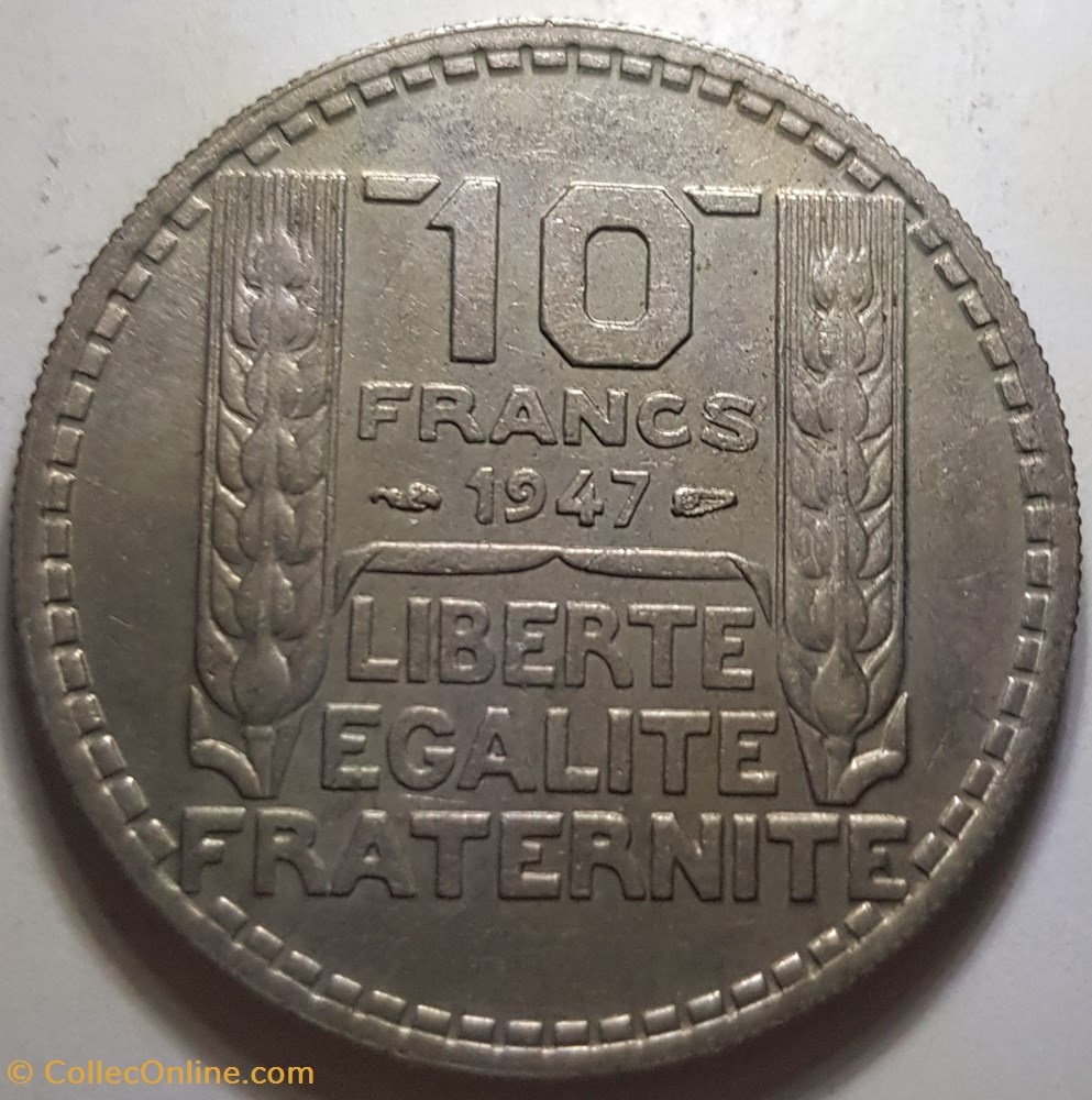 10 francs Turin France 1947 monnaie moderne 10 francs turin france 1947