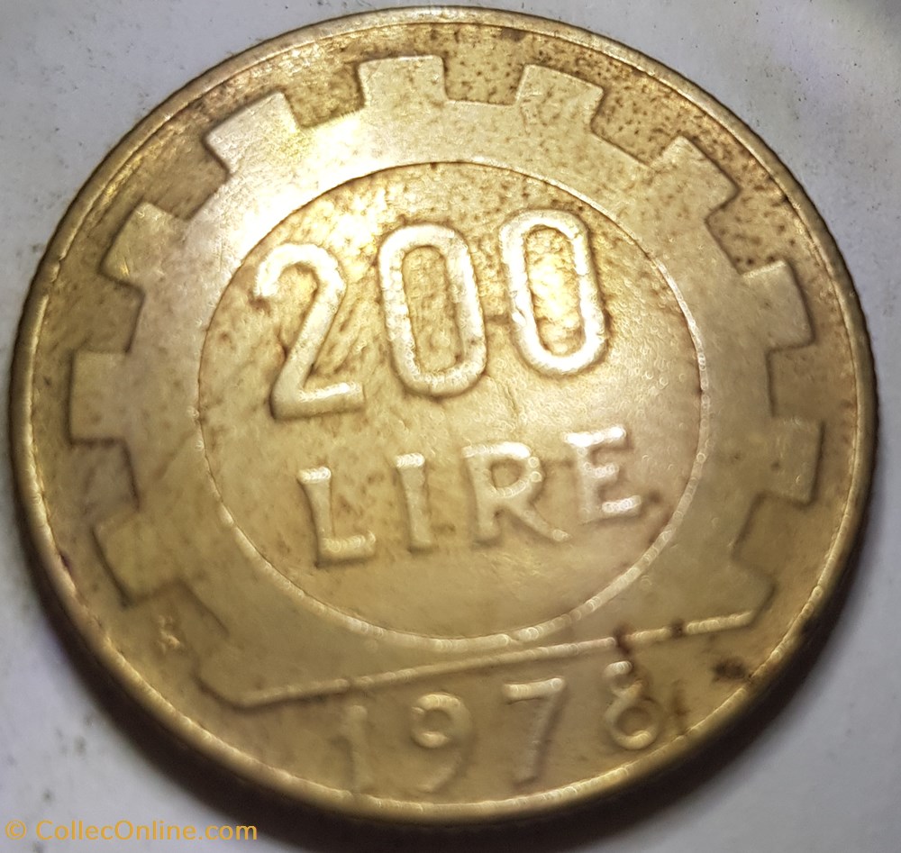 200 lires Italie 1978 monnaie monde 200 lires italie 1978