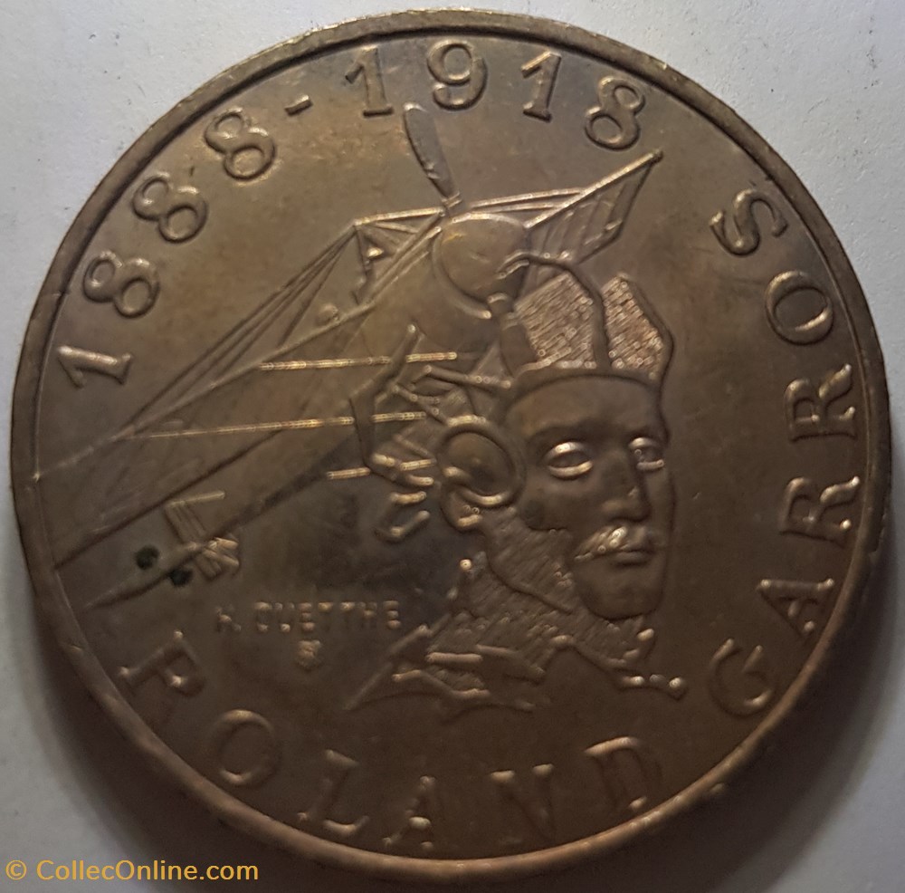 10 francs Roland Garros France 1988 monnaie moderne 10 francs roland garros france 1988