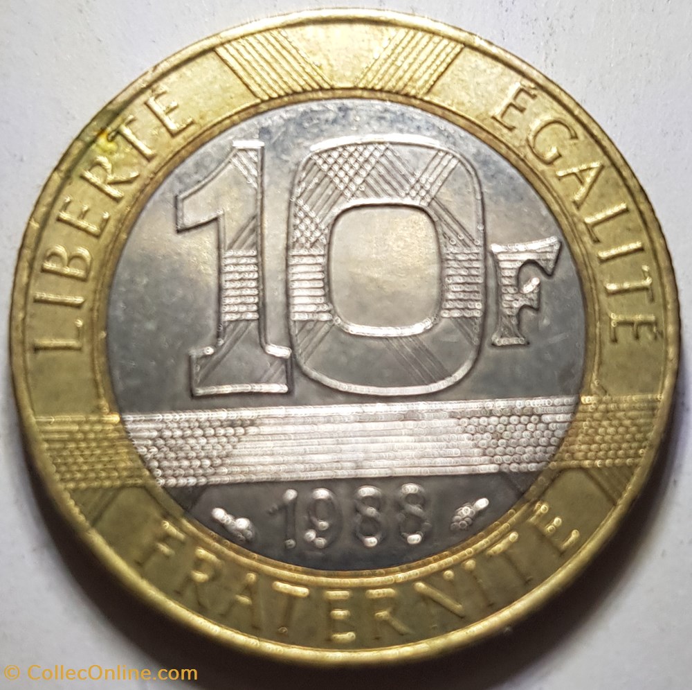 10 francs Génie de la Bastille France 1988 monnaie moderne 10 francs genie de la bastille france 1988