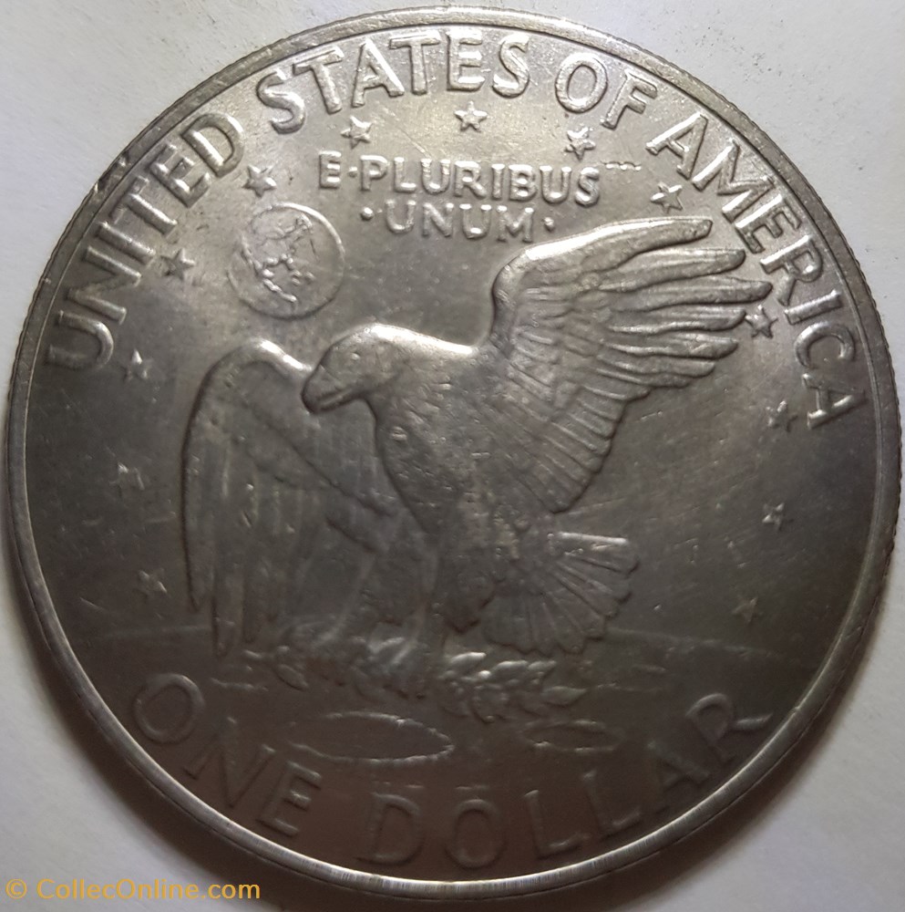 1 dollar "Eisenhower Dollar" USA 1972 monnaie monde etat uni 1 dollar eisenhower dollar usa 1972