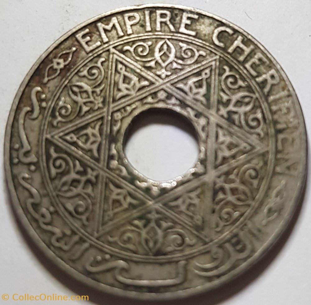 25 centimes Youssef 1921 Maroc monnaies monde 25 centimes youssef 1921 maroc