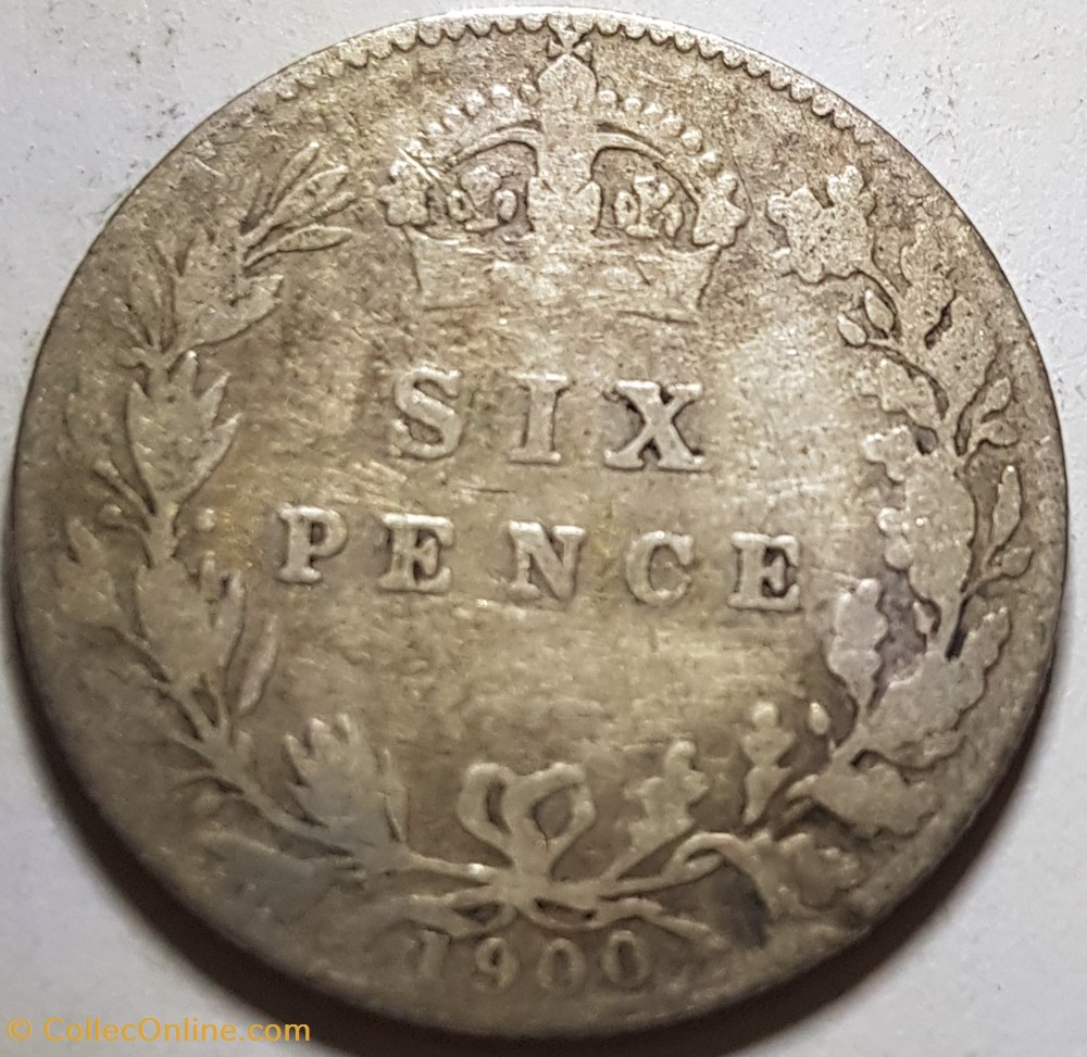 6 pence Victoria Royaume-Uni 1900 monnaie monde 6 pence victoria royaume uni 1900