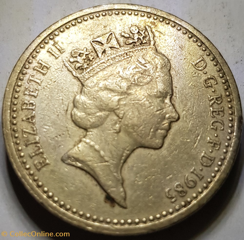 1 livre Elizabeth II Royaume-Uni 1985 monnaie monde 1 livre elizabeth ii royaume uni 1985