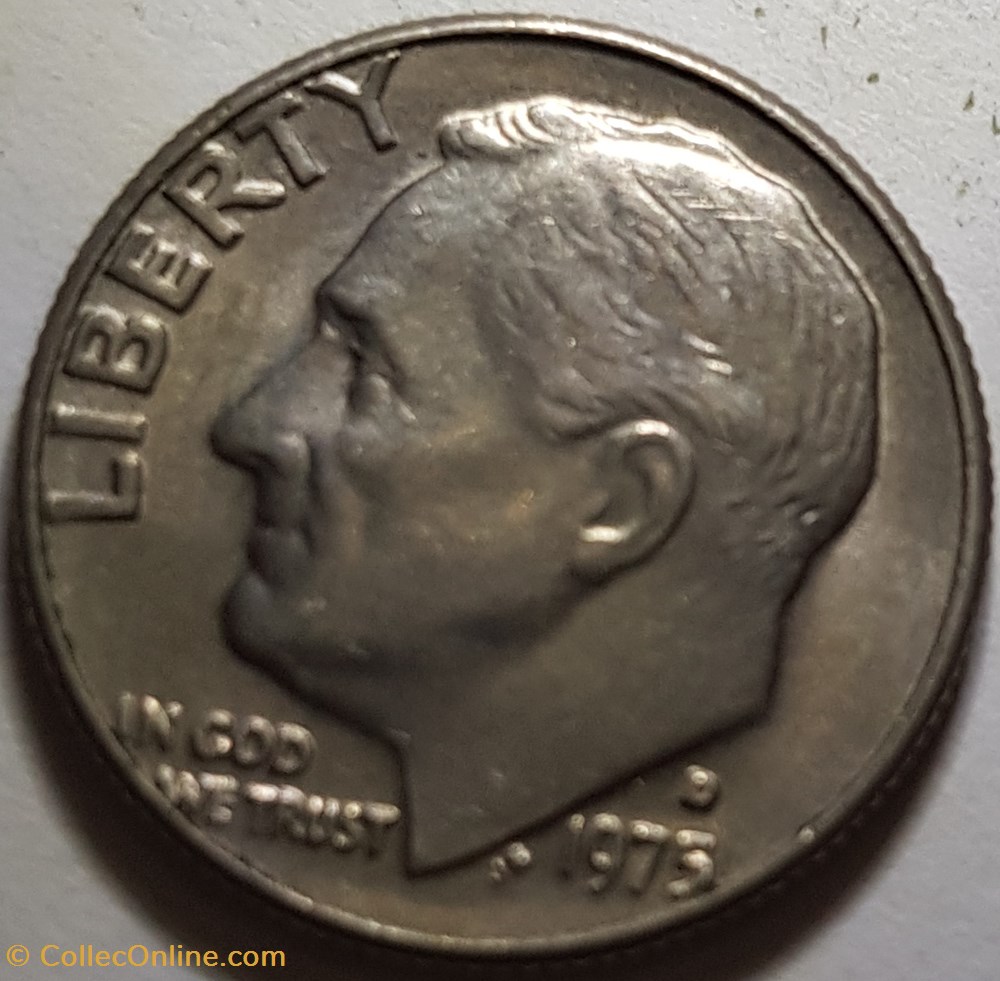 10 cents "Roosevelt Dime" USA 1965 1967 1969 1970 1975 monnaie monde etat uni 10 cents roosevelt dime usa 1965 1967 1969 1970 1975