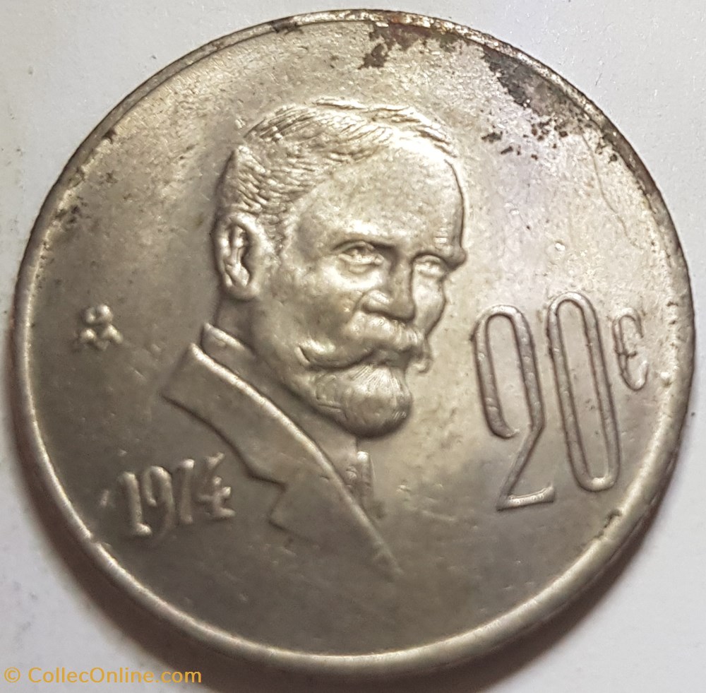 20 centavos Madero 1974 Mexique monnaies monde 20 centavos madero 1974 mexique